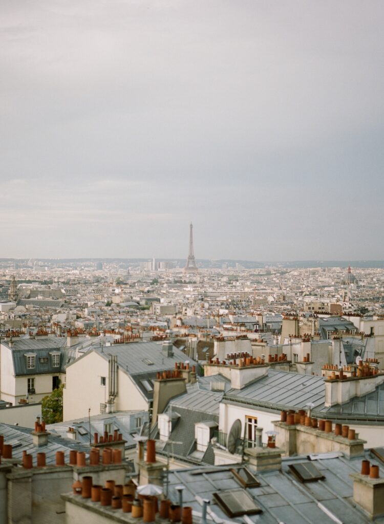 View of the Eiffel Tower in Paris, France, one of our favorite luxury travel destinations.